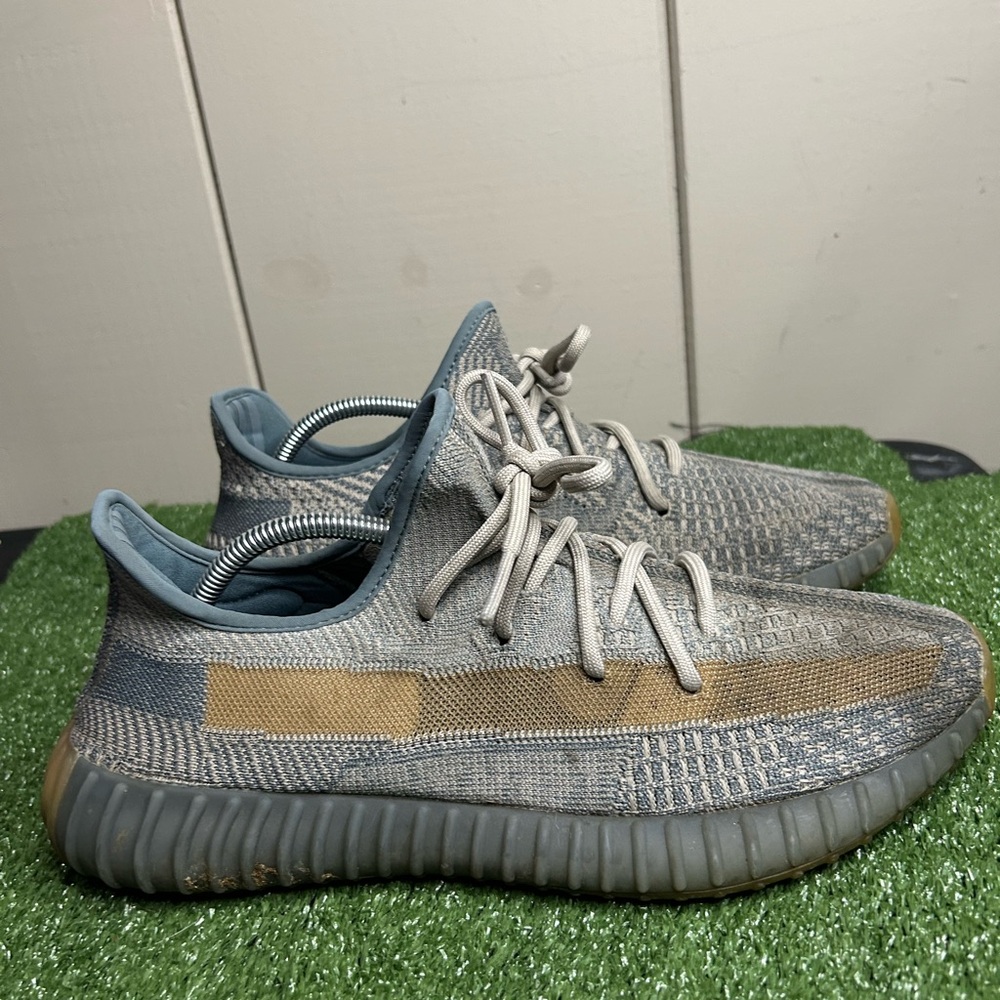 Size 11M- Adidas Yeezy Boost 350 V2 Israfil grey / dark green / beige